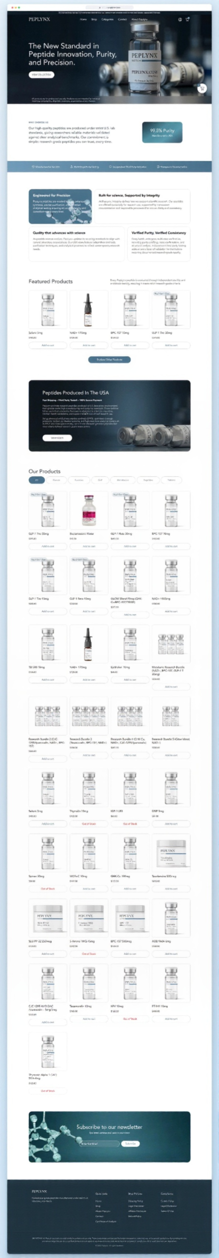 Full page, desktop